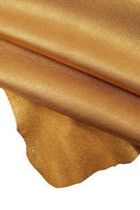 Pelle LAMINATA oro scuro,...