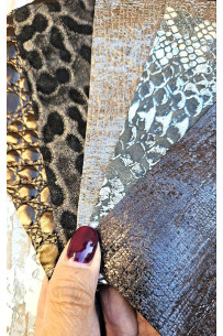 5 Selected leather scraps,... 2