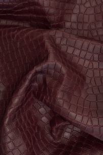 Burgundy CROCODILE embossed... 2
