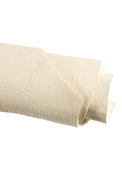 PELLE MORBIDA panna, nappa di agnello con grana super fina, pellame 1.1 -1.3 mm