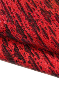 Pelle COCCODRILLO ROSSO...