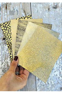 5 Selected leather scraps,...