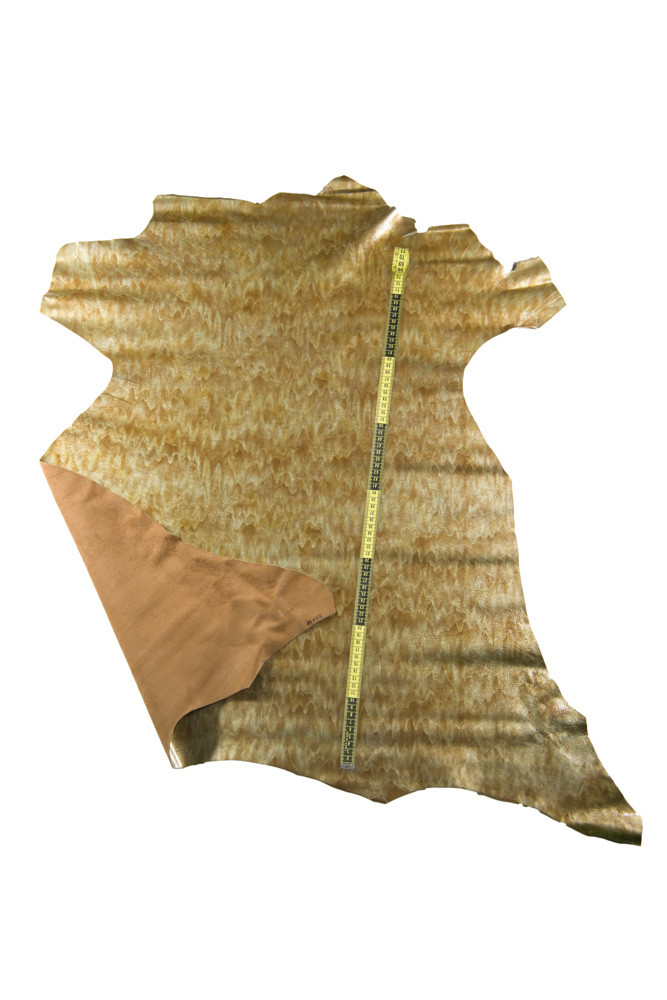 PELLE ORO beige lucida, capra...