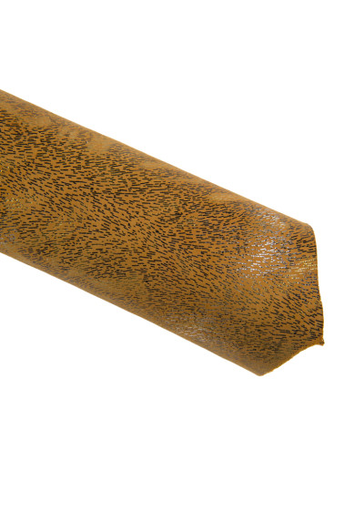 Tan ANIMAL print leather hide, metallic suede goatskin, bright soft hair textured skin