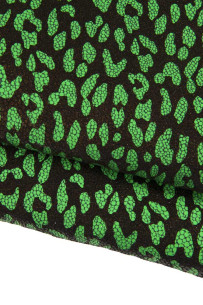 PELLAME LEOPARDATO verde su...