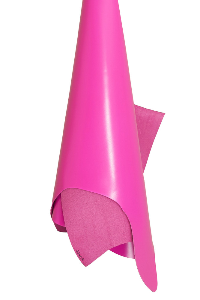 VITELLO fucsia, pellame liscio rosa...