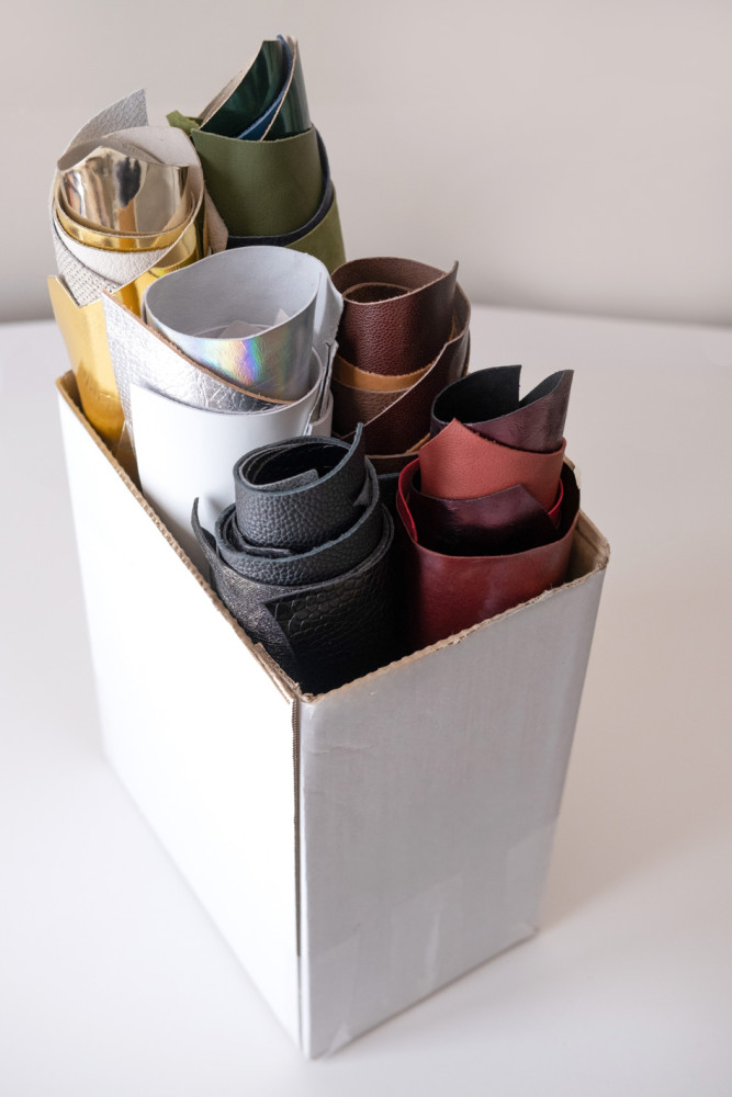 Genuine Leather 30 Scraps Bundle,...