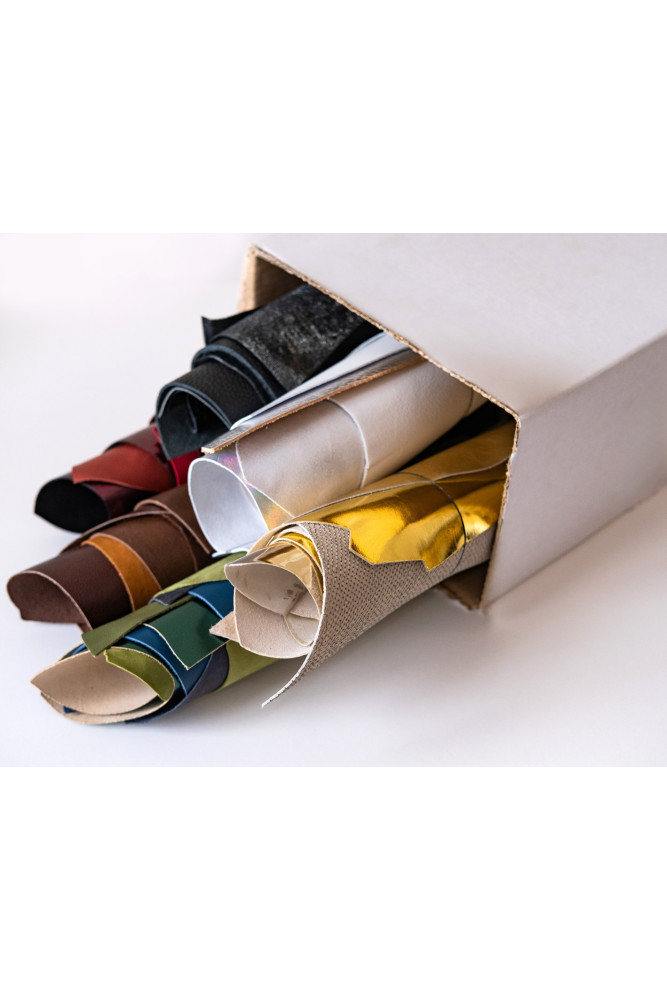 Genuine Leather 30 Scraps Bundle,...