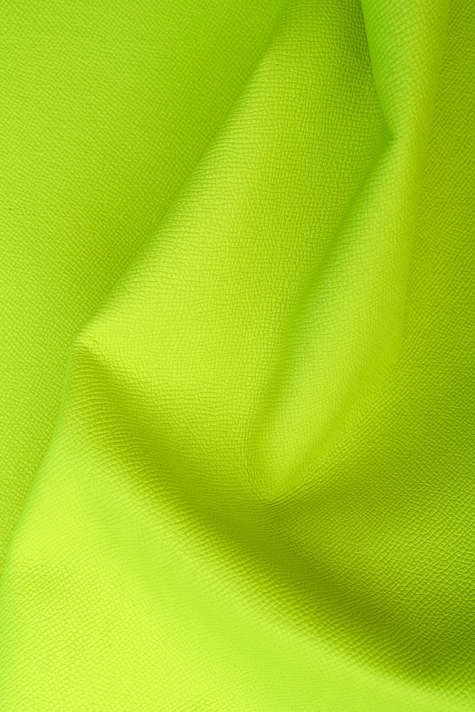 Pellame GIALLO fluorescente stampato,...