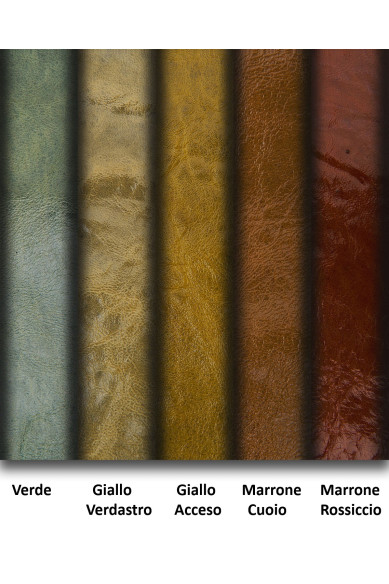 Pellame lucido super VINTAGE, capra stropicciata con chiaro scuri, pelle simil vernice morbida effetto invecchiato