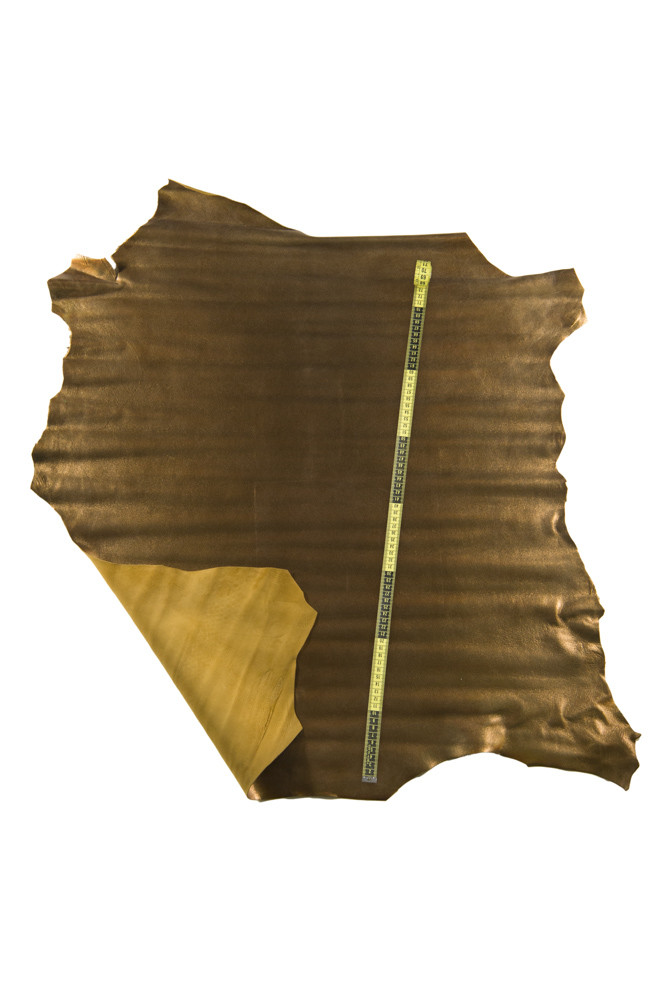 Pelle morbida BRONZO, nappa laminata...