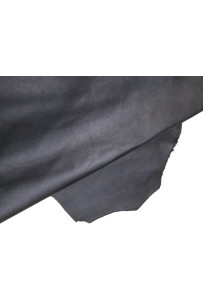 BLACK leather hide, big...