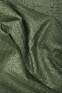 CROCODILE embossed leather... 2