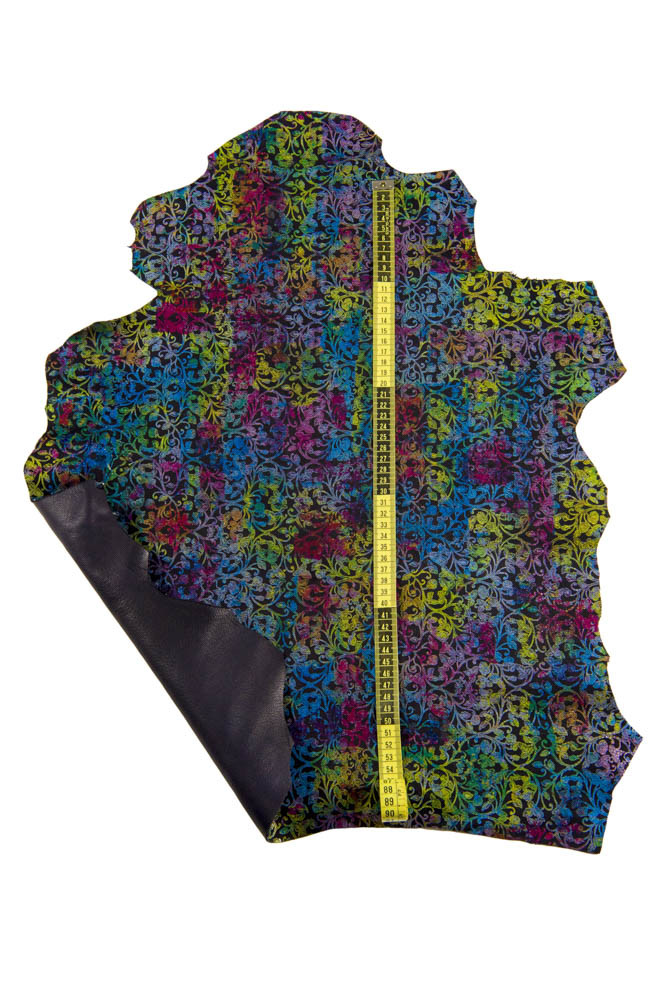 Pelle FLOREALE multicolor, pellame...