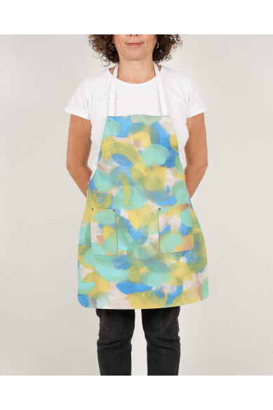 APRON leather Hand-Painted - Elegant, Unisex and Versatile, Perfect for Original Gifts