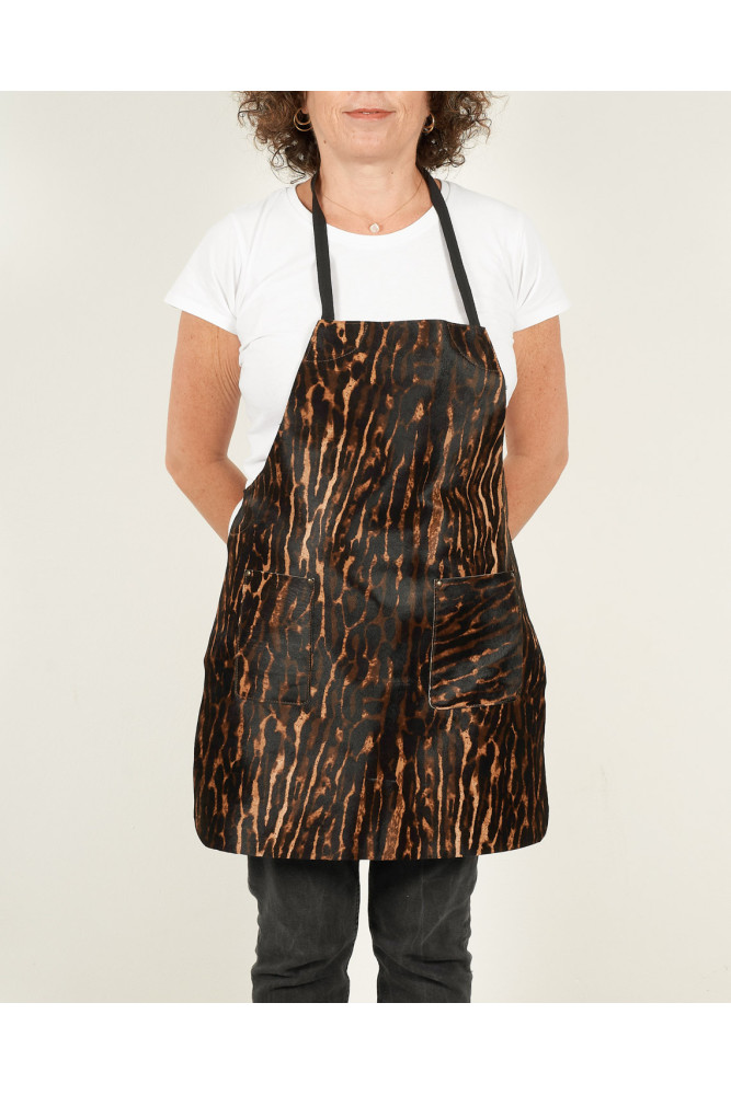 Unisex APRON in Hair On Leather Hides...