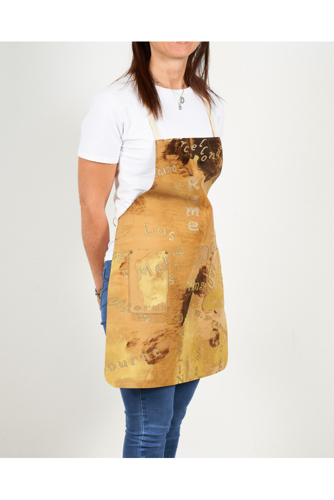 Unisex APRON in Hair On Leather Hides...