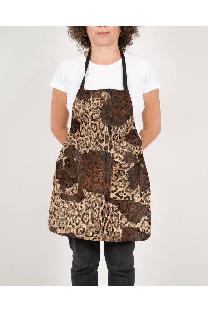 Unisex APRON in Hair On Leather Hides...