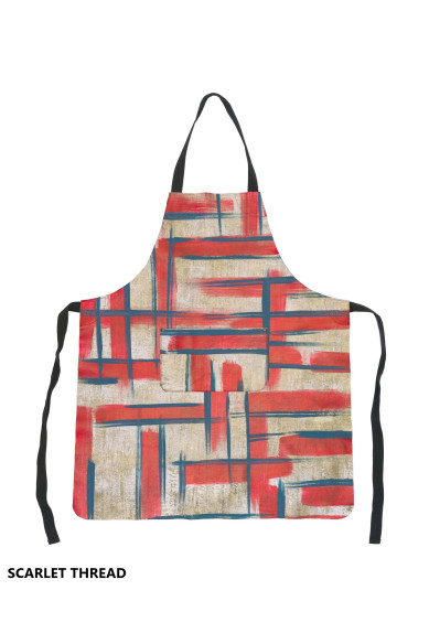 Unisex APRON in Hand-Painted Leather - Elegant, Unisex and Versatile, Perfect for Original Gifts