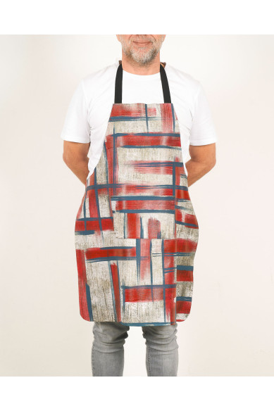 Unisex APRON in Hand-Painted Leather - Elegant, Unisex and Versatile, Perfect for Original Gifts