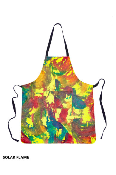 Unisex APRON in Hand-Painted Leather - Elegant, Unisex and Versatile, Perfect for Original Gifts