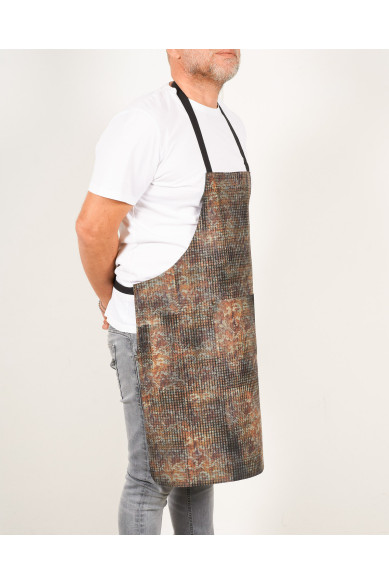 Unisex APRON in Hand-Painted Leather - Elegant, Unisex and Versatile, Perfect for Original Gifts