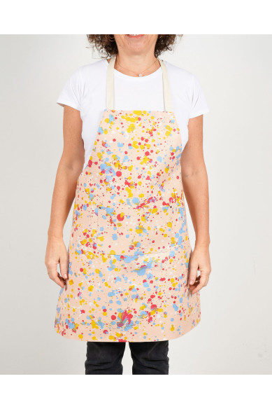 Unisex APRON in Hand-Painted Leather - Elegant, Unisex and Versatile, Perfect for Original Gifts