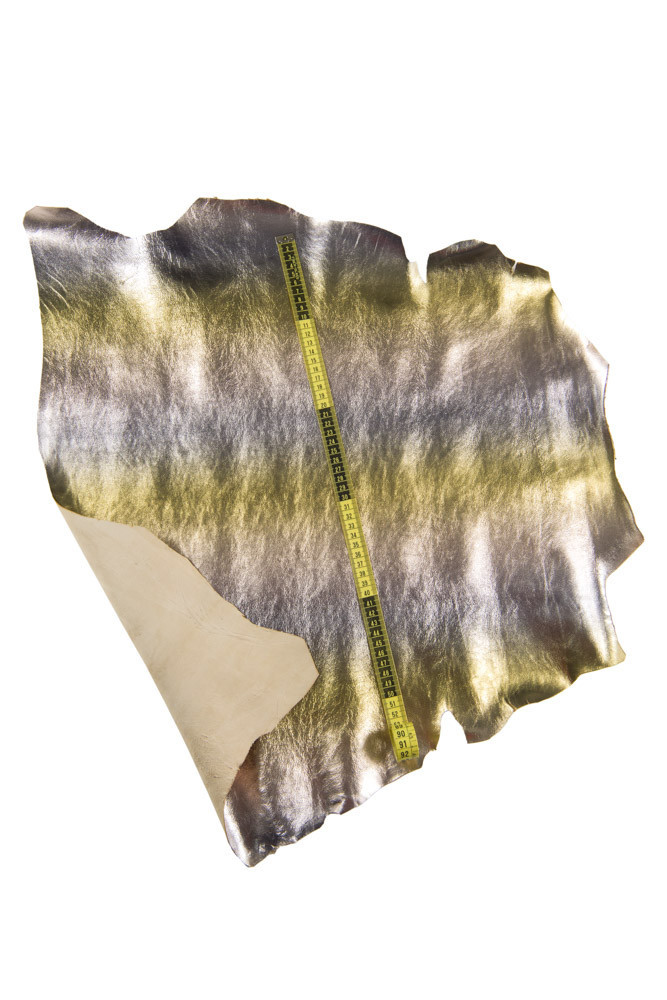 Luxurious metallic SHADED goatskin...