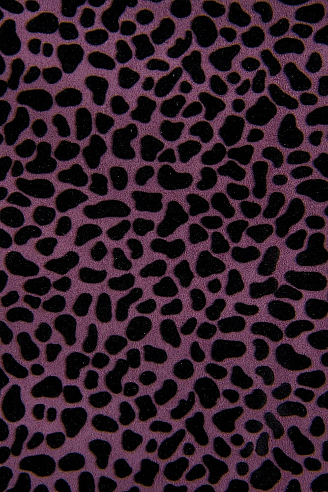 Pelle stampa ANIMALIER viola nero,...