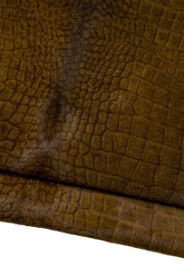 Brown CROCODILE textured...