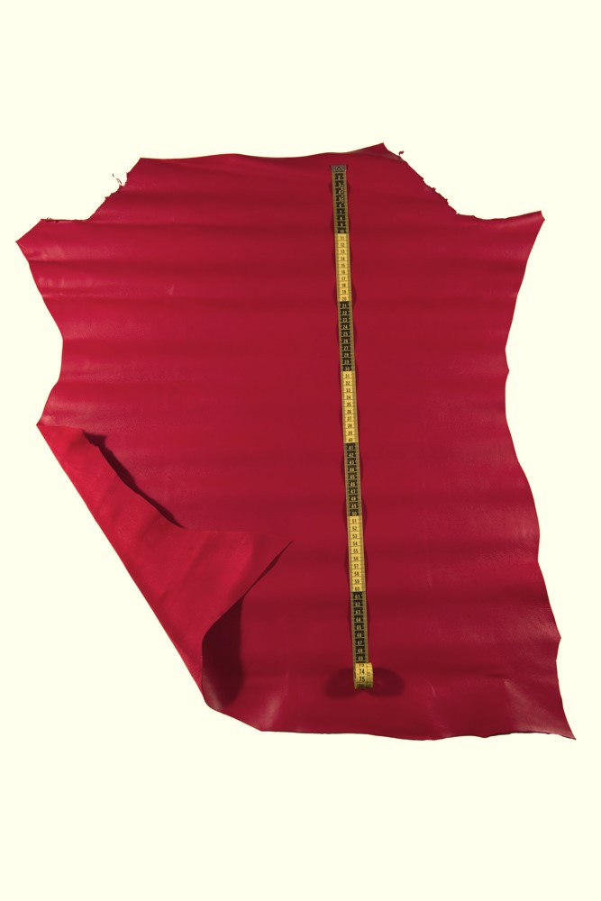 NAPPA liscia rosso scuro, vera pelle...