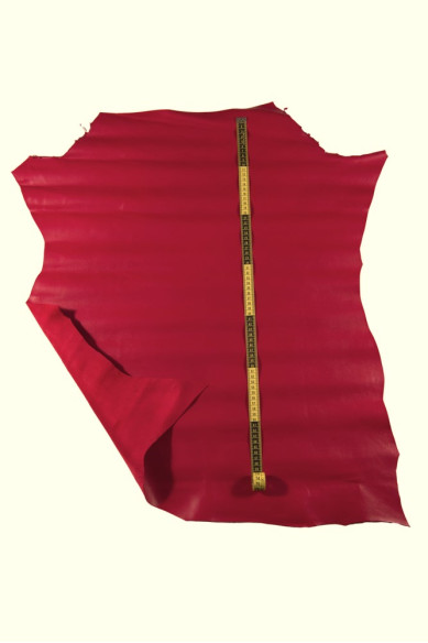 Dark red NAPPA leather hide, semi glossy smooth lambskin perfect for crafting and DIY projects