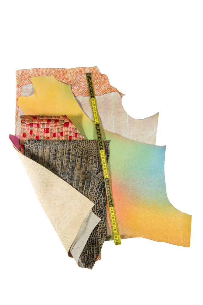 5 premium METALLIC printed leather...