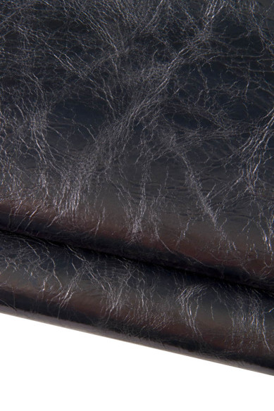 Assortimento di pellami GRIGIO acciaio, set di 3 pelli laminate stampate come da foto, ideale per hobbisti