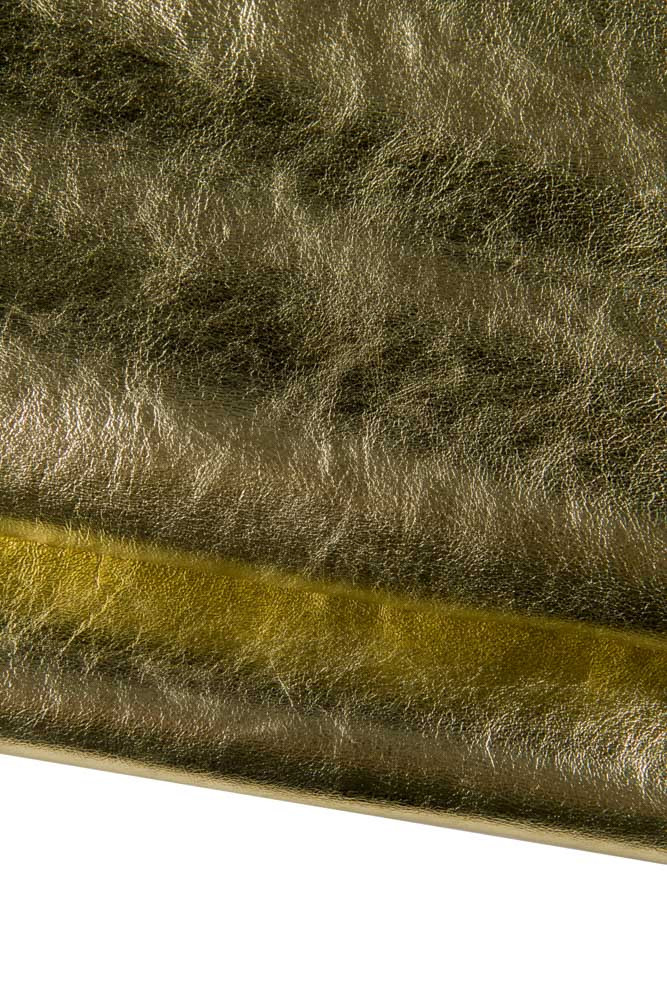 Lotto di 3 pelli ORO marrone,...