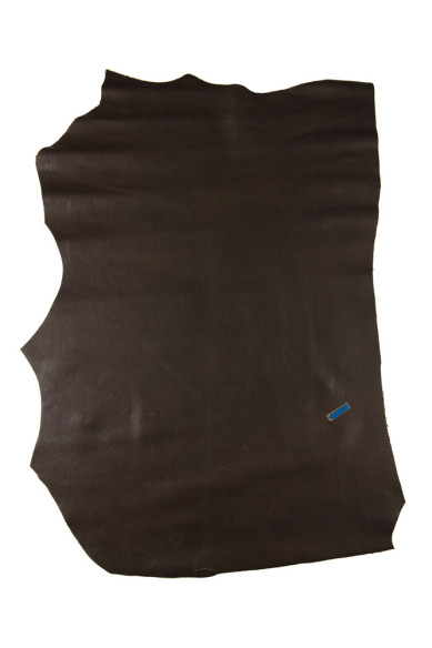 Mix of 4 BROWN leather hides, assortment of 2 sporty wrinkled goatskins, 1 pebble grain printed cowhide, 1 python textured skin