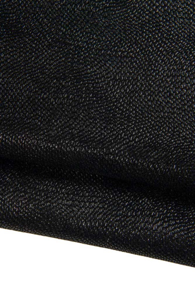2 pelli nere abbinate, assortimento pellami tono nero STAMPATO e LAMINATO come da foto per creazioni eleganti