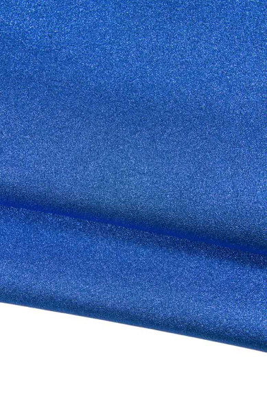 3 BLUE matching leather skins, bolundle of top quality italian hides, 2 metallic goatskins and 1 soft nappa lambskin