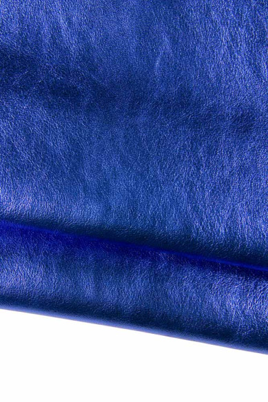 3 BLUE matching leather skins, bolundle of top quality italian hides, 2 metallic goatskins and 1 soft nappa lambskin