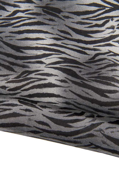 Boundle of 3 grey SILVER leather skins, luxurious metallic printed matching skins as per picture, for elegant projects