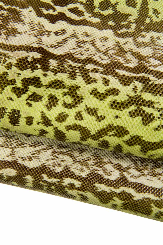 Set of 2 GREEN matching leather...