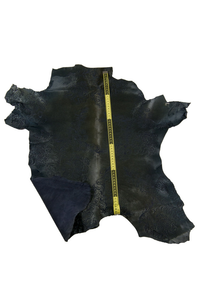 Greenish GRAY floral textured pony...