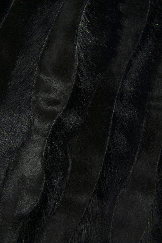 Pelle CAVALLINO nero pelo corto e...