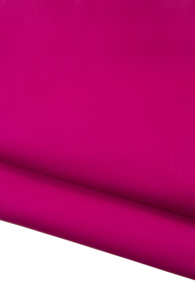 Pelle morbida FUCSIA, pellame di agnello NAPPA liscio setoso, abbastanza lucido ideale per artigiani e hobbisti
