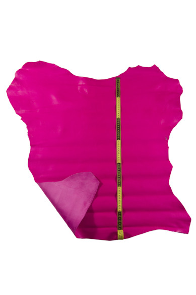 Pelle morbida FUCSIA, pellame di agnello NAPPA liscio setoso, abbastanza lucido ideale per artigiani e hobbisti
