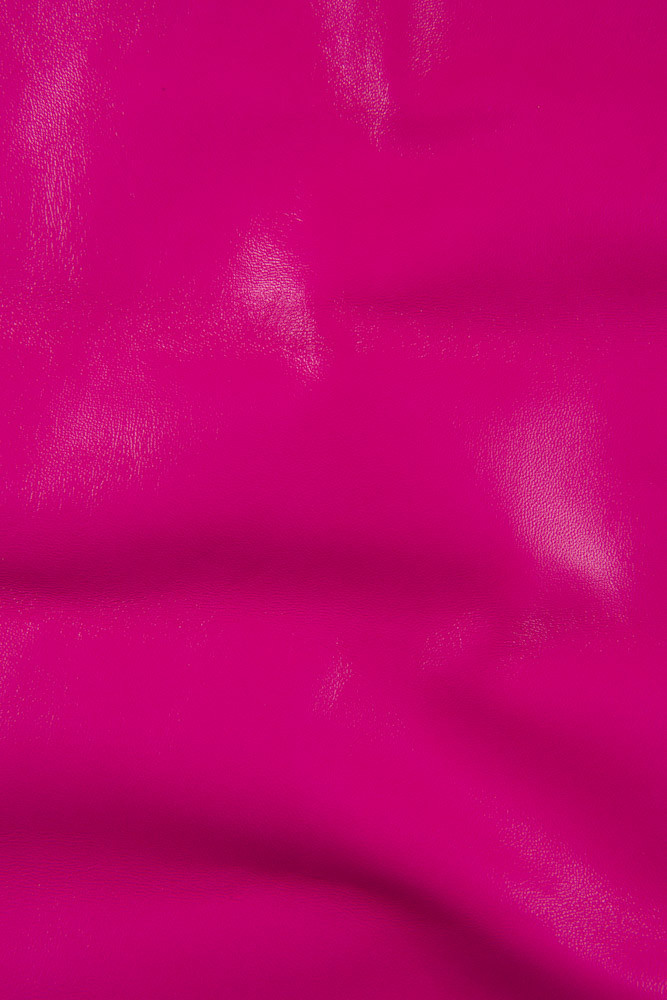 FUCHSIA lambskin leather hide, ultra...