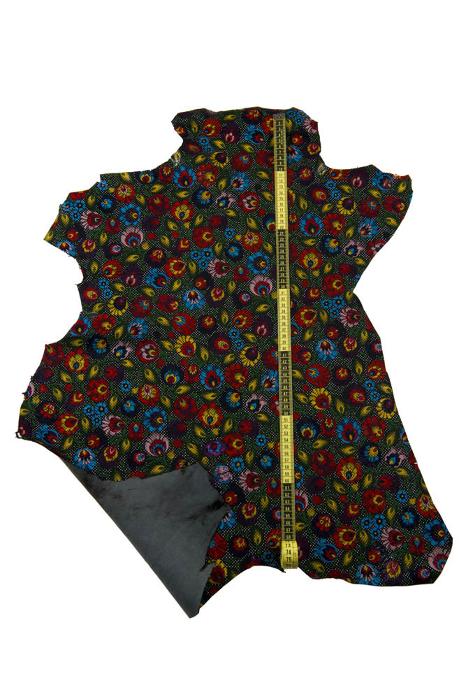 Pelle floreale MULTICOLOR, capra...