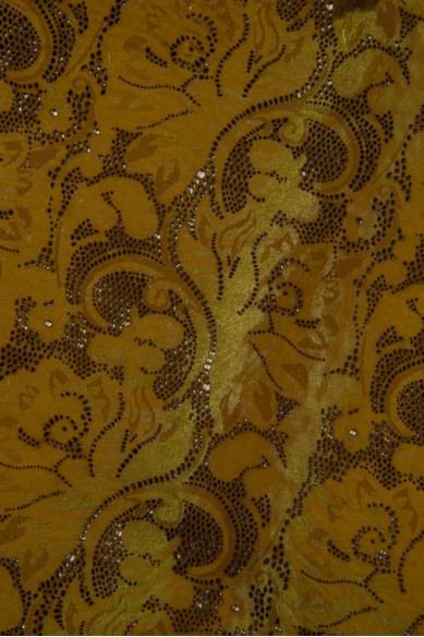 FLORAL printed hair on leather hide, brown green PERFORATED pony calfskin flower texture on hairy cowhide