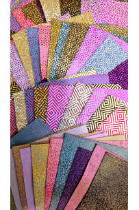 15 Leather scraps,...