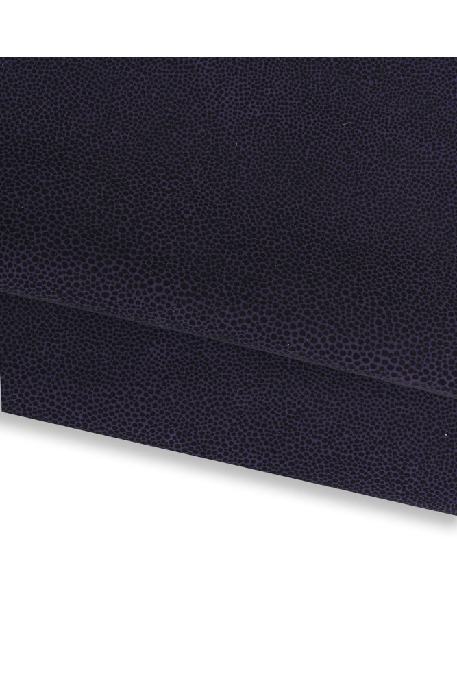 Pelle stampa RAZZA blu nero, capra...